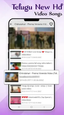 Telugu Songs Telugu Video Te android App screenshot 1